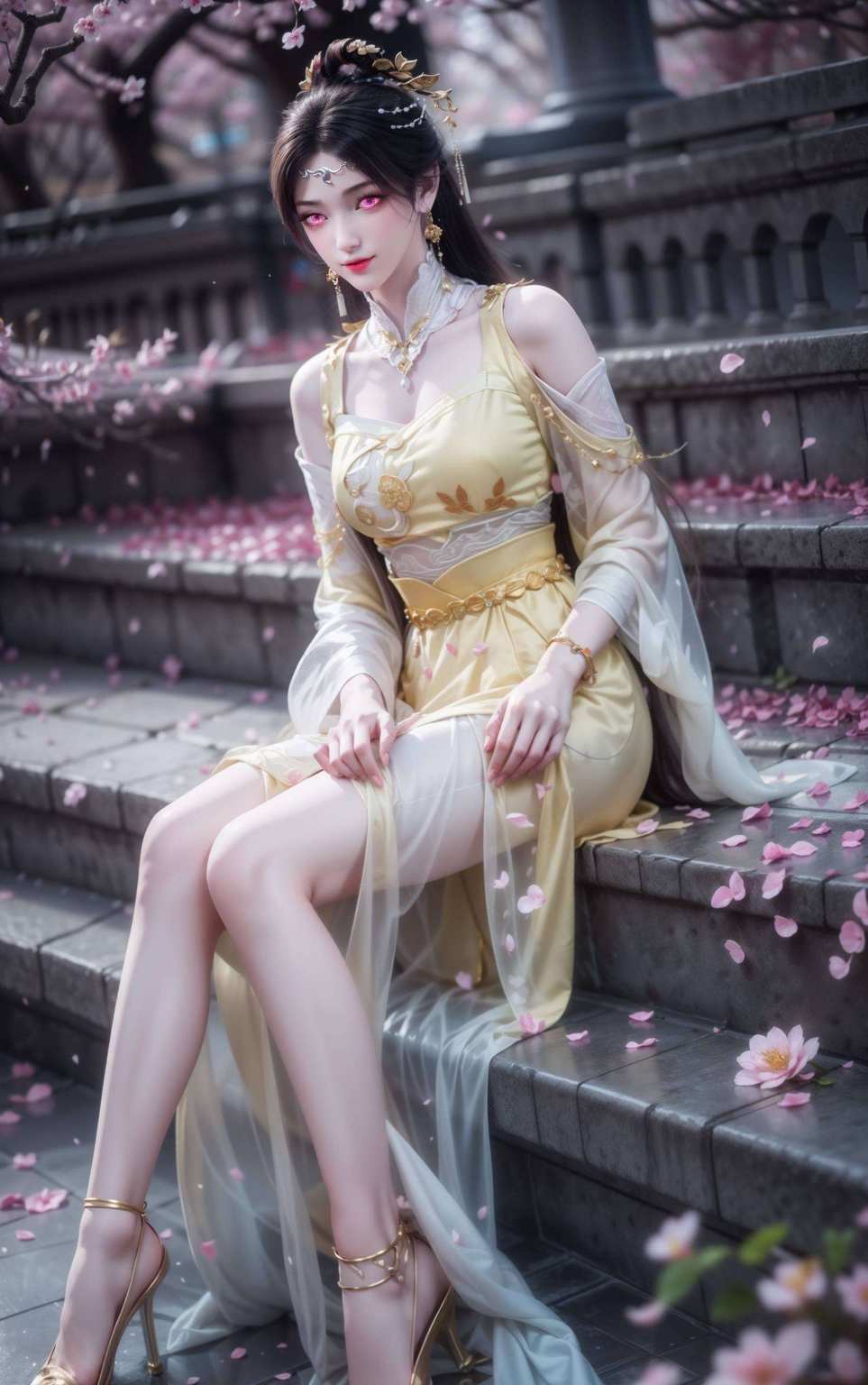 她可是能驾驭任何场面的桌面壁纸女王！谁说艺术只能是静态的？金瓶儿的美