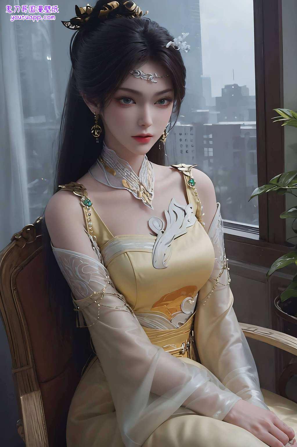 无论是温柔如水的眼神壁纸上
