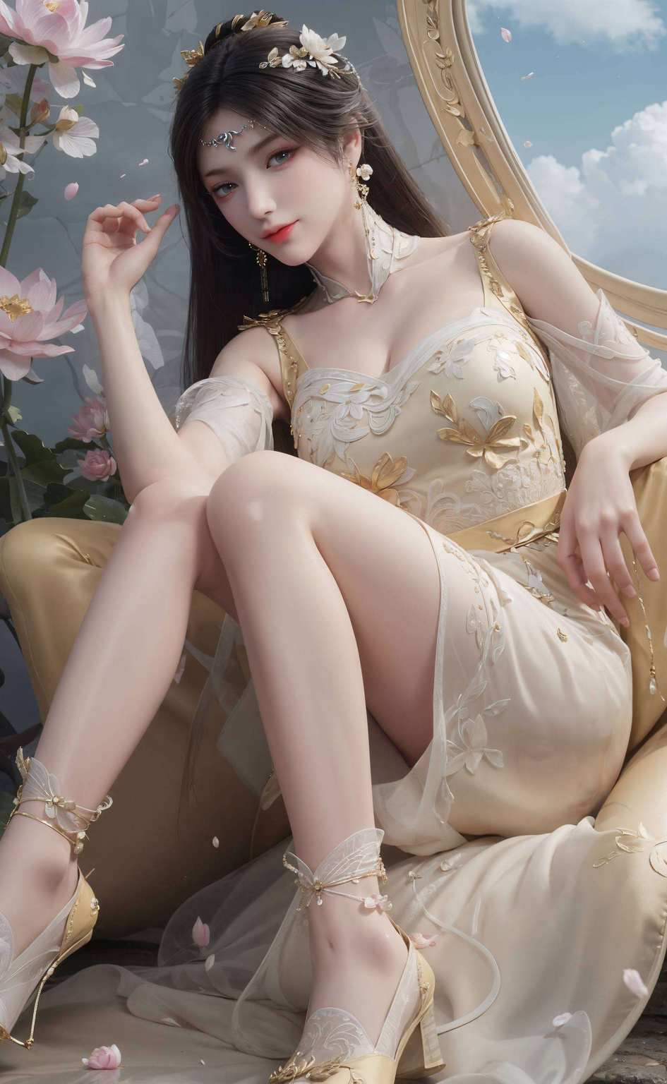 都能让人陶醉于那如梦如幻的美犹如壁画中的仙子