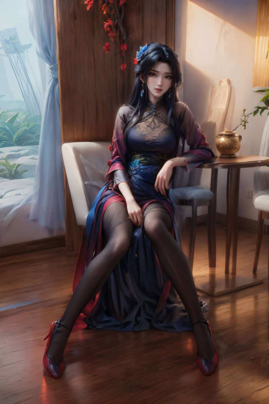让人感叹人生的无常与美丽她宛若国漫中的女神
