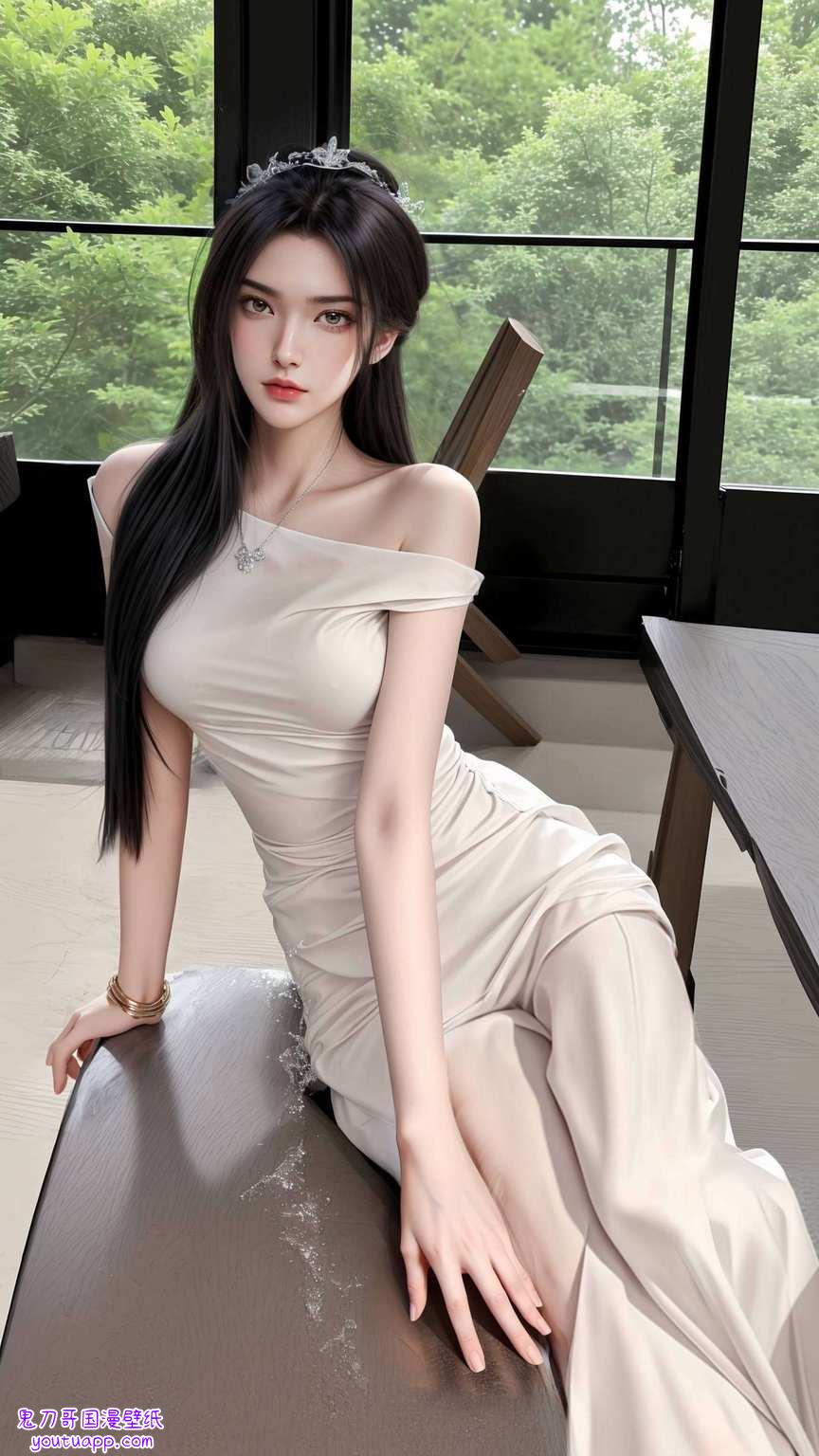 如画中走出的国漫女神其容颜娇美