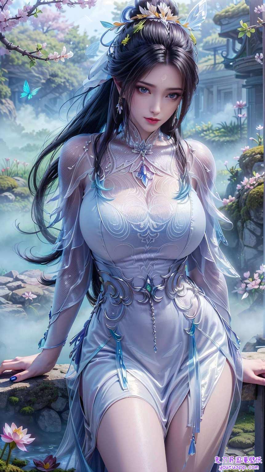 简直是国漫女神与玄幻风的最完美融合穿上婚纱更是宛如仙子下凡
