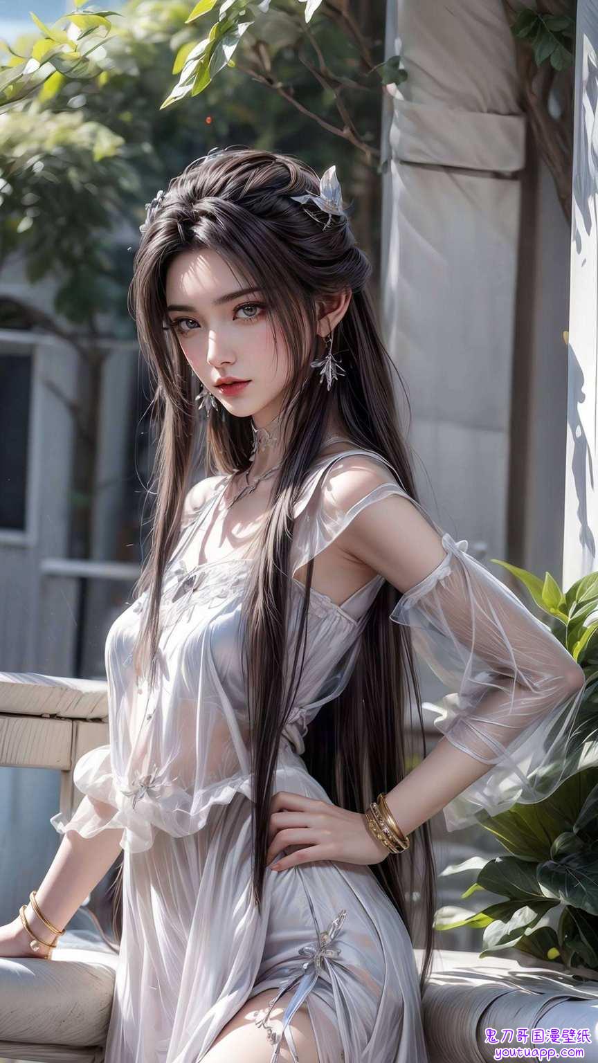 每当看到她的国漫壁纸嘿