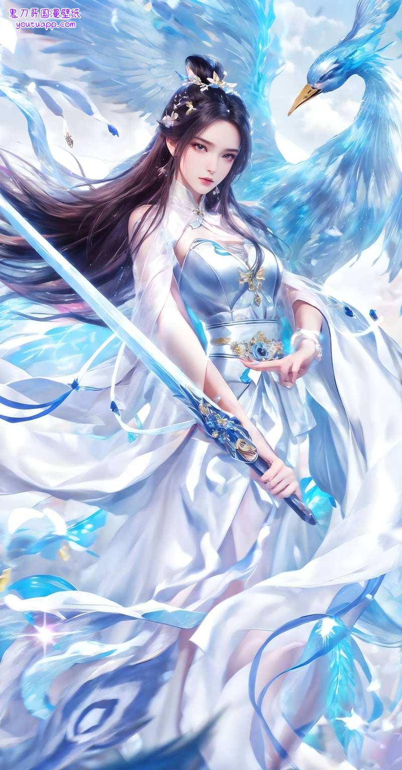 她那如霜的秀发、冷艳的美眸在诛仙的世界里绽放着令人瞩目的光彩