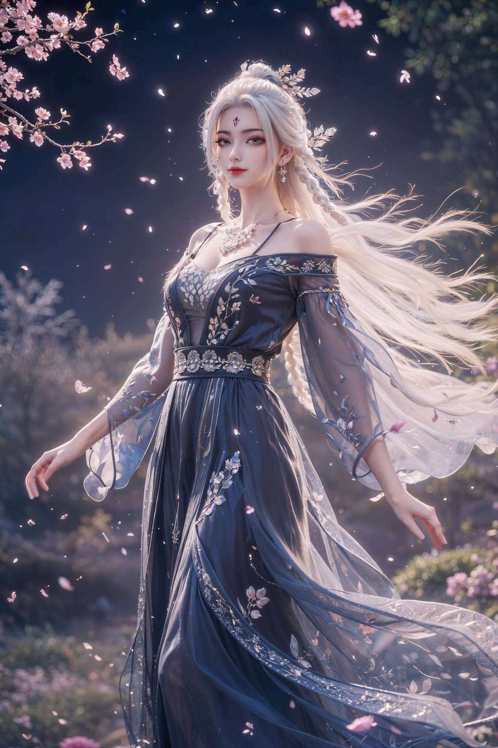 在绚烂的4K世界里宛若动漫美女中的梦幻存在