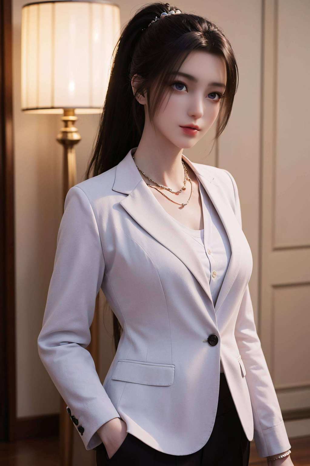 真是让人一见倾心时而英气逼人